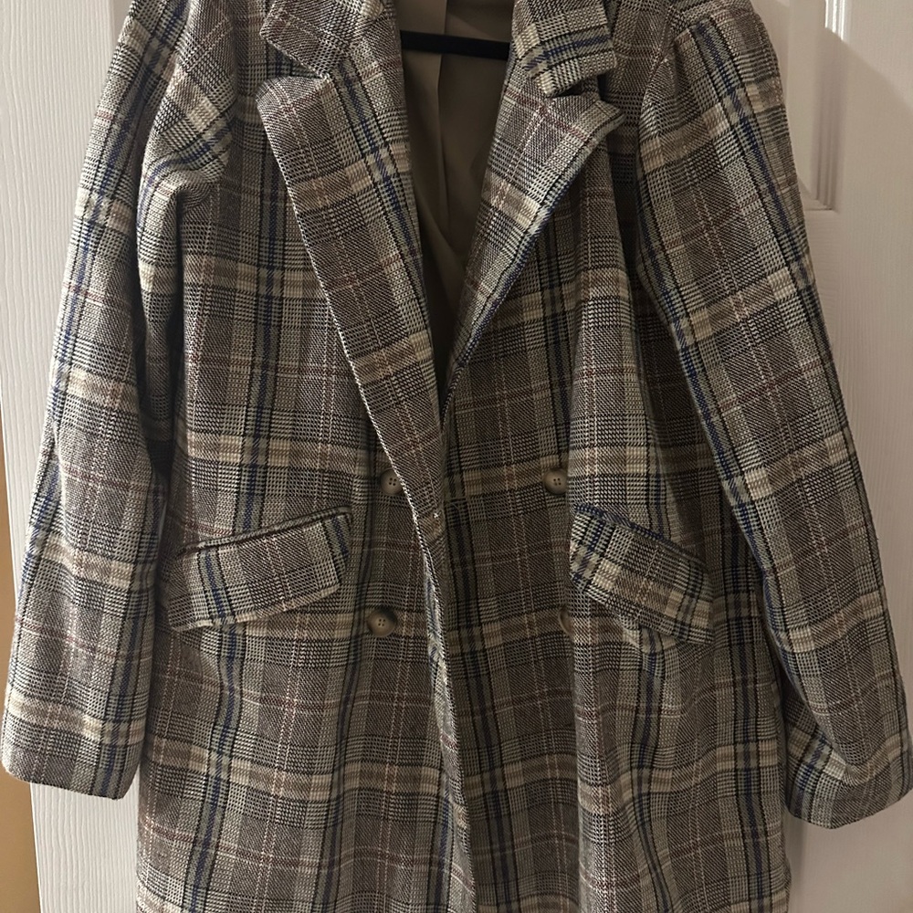 Plaid Women's Coat